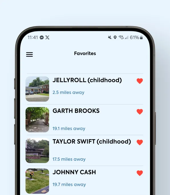 Access detailed information, directions, and exact locations for over 600 must-see pop culture spots